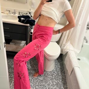 Cute pants. Tach clothing. NYC boutique. Pink. Size medium.